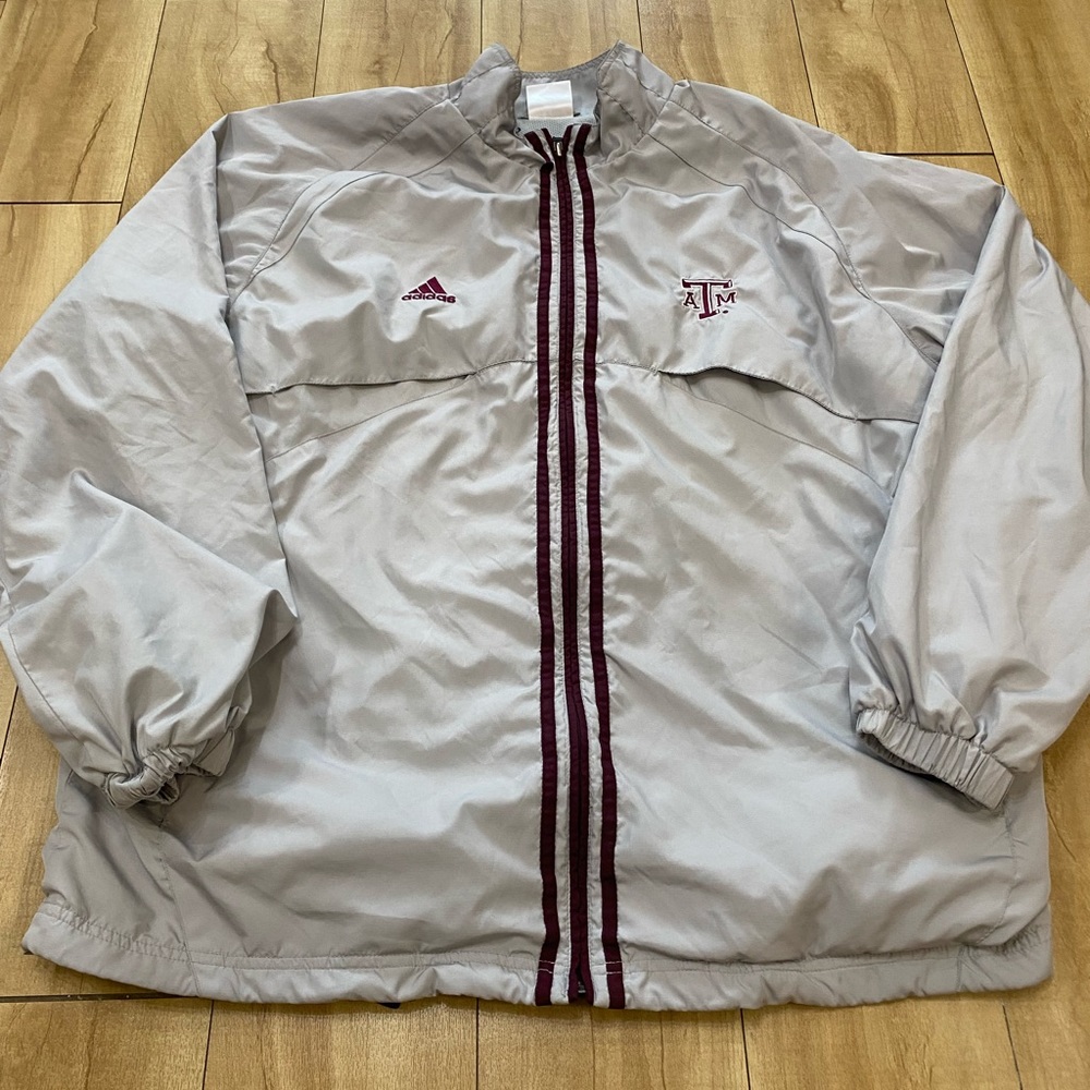 Texas A&M University Adidas Full Zip Track Jacket Adult XL